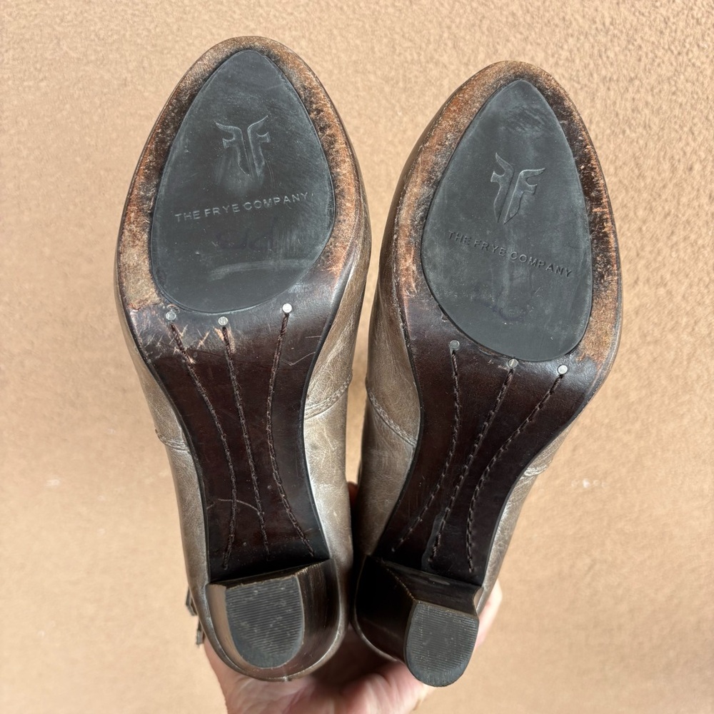 Frye Miranda Slouch Distressed Leather Boot - Picture 8 of 9